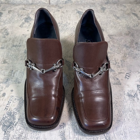 Cesare Paciotti Vintage Brown Oxford Heel Size 37 - Picture 4 of 16